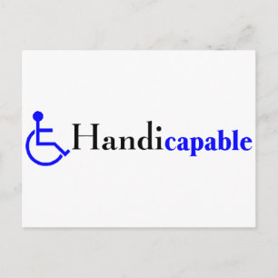 Handicapable (Wheelchair) Postcard