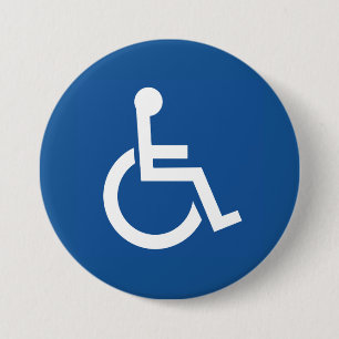 Handicapped 7.5 Cm Round Badge