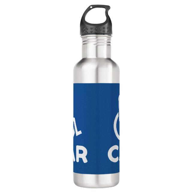 Handicapped Car 710 Ml Water Bottle (Front)
