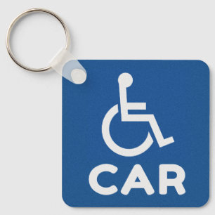 Handicapped Car Key Ring