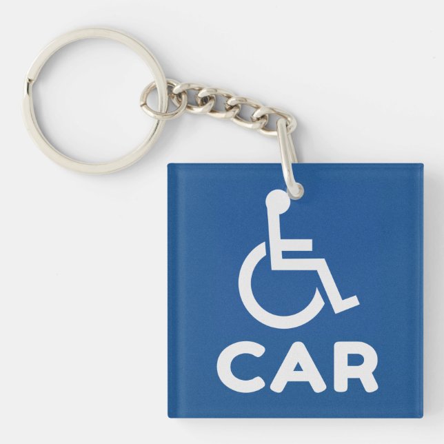 Handicapped Car Key Ring (Front)