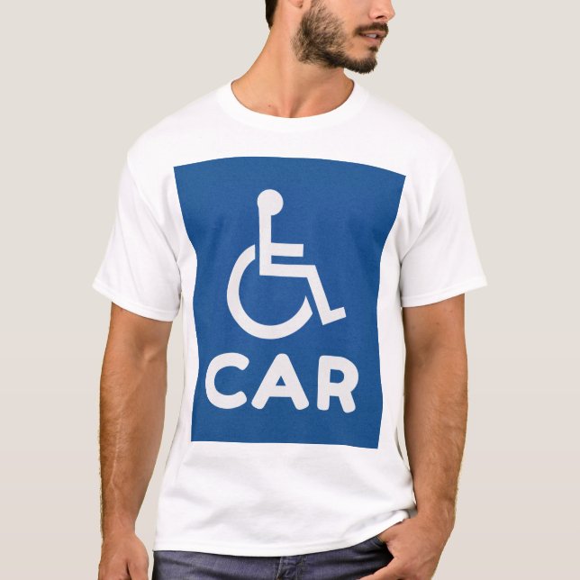 Handicapped Car T-Shirt (Front)