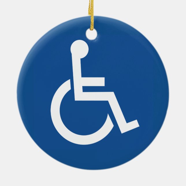 Handicapped Ceramic Tree Decoration (Back)