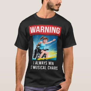 Handicapped Crippled Amputee Disabled Wheelchair H T-Shirt
