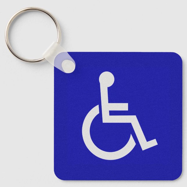 Handicapped Disabled Key Ring (Front)