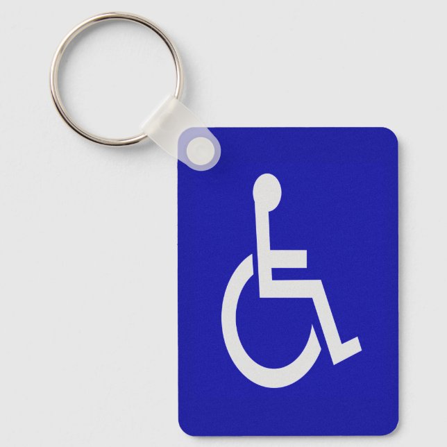 Handicapped Disabled Key Ring (Front)
