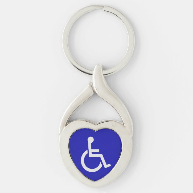 Handicapped Disabled Key Ring (Front)