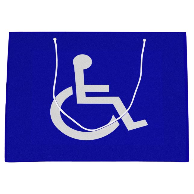 Handicapped Disabled Large Gift Bag (Front)