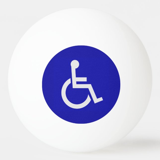 Handicapped Disabled Ping Pong Ball (Front)