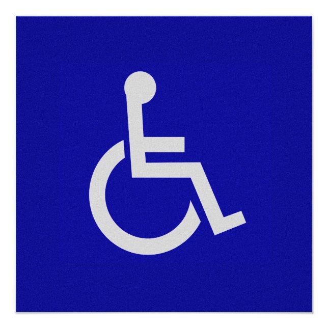 Handicapped Disabled Poster (Front)