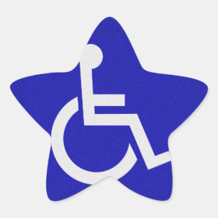 Handicapped Disabled Star Sticker
