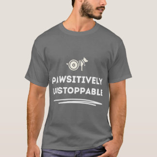 Handicapped dog Pawsitively Unstoppable family fun T-Shirt