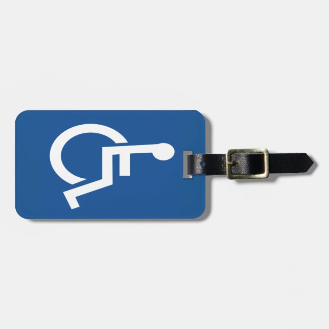 Handicapped Luggage Tag (Front Horizontal)