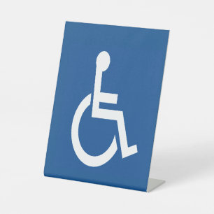 Handicapped Pedestal Sign