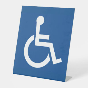 Handicapped Pedestal Sign