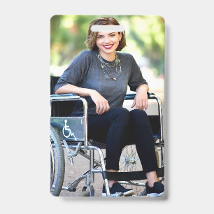 Handicapped Photo Customise Personalise ID Badge