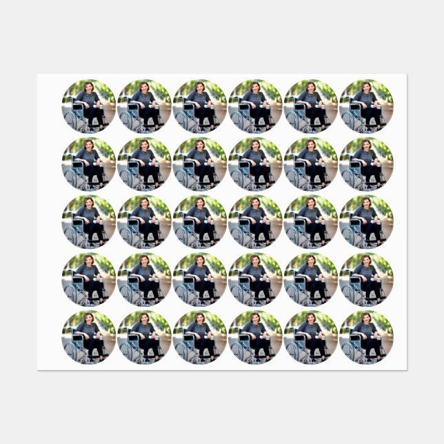 Handicapped Photo Customize Personalize (Sheet)