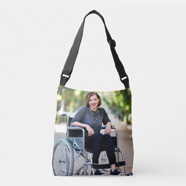 Handicapped Photo Customize Personalize Crossbody Bag (Front)