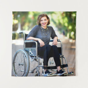 Handicapped Photo Customize Personalize Tapestry