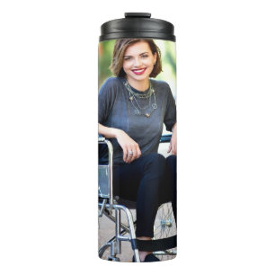 Handicapped Photo Customize Personalize Thermal Tumbler