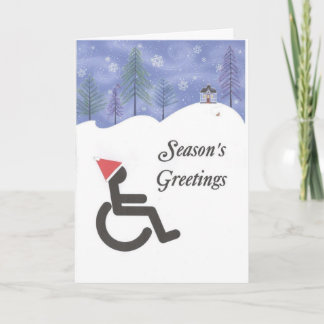 Handicapped Season's Greetings Holiday Card
