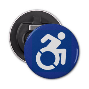Handicapped Sign Modern Bottle Opener