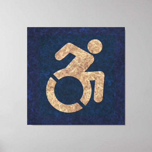 Handicapped Textured Canvas Print (Front)