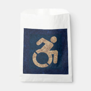 Handicapped Textured Favour Bags