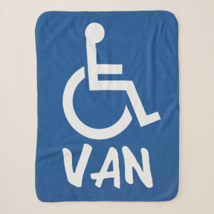 Handicapped Van Sherpa Blanket
