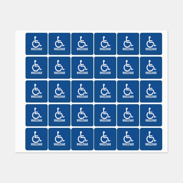 Handicapped Wheelchair (Sheet)