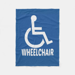 Handicapped Wheelchair Fleece Blanket