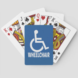 Handicapped Wheelchair Playing Cards