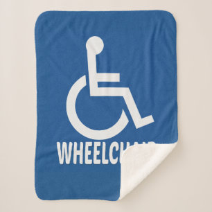 Handicapped Wheelchair Sherpa Blanket
