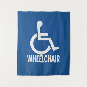 Handicapped Wheelchair Tapestry