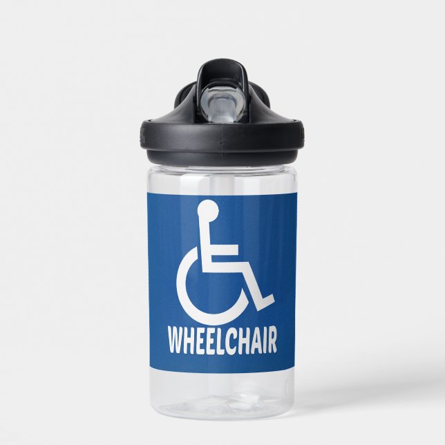 Handicapped Wheelchair Water Bottle (Front)