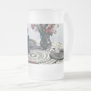 Handicrafts Frosted Glass Beer Mug