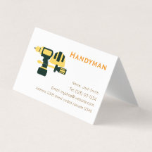 handiman services editable   business card