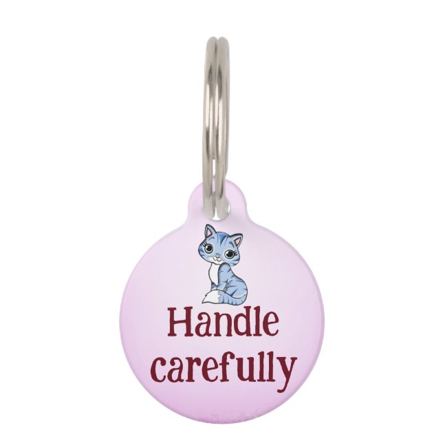 Handle carefully pet tag (Front)