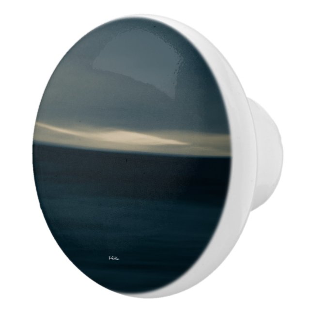 Handle of door, abstract photograph ceramic knob (Right)