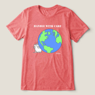 HANDLE WITH CARE Boynton Cat Tri-Blend Shirt