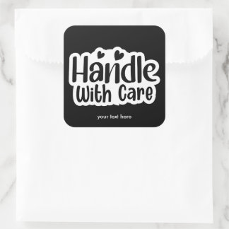 Handle with care sticker