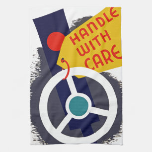 Handle With Care Tea Towel