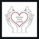 Handle With Love Poster<br><div class="desc">Show your love and care with this "Handle With Love" t-shirt — the perfect gift for someone special or a thoughtful reminder for yourself. Made with soft, breathable fabric, this shirt is designed to keep you comfortable while spreading a message of kindness, warmth, and affection. Whether you're gifting it to...</div>