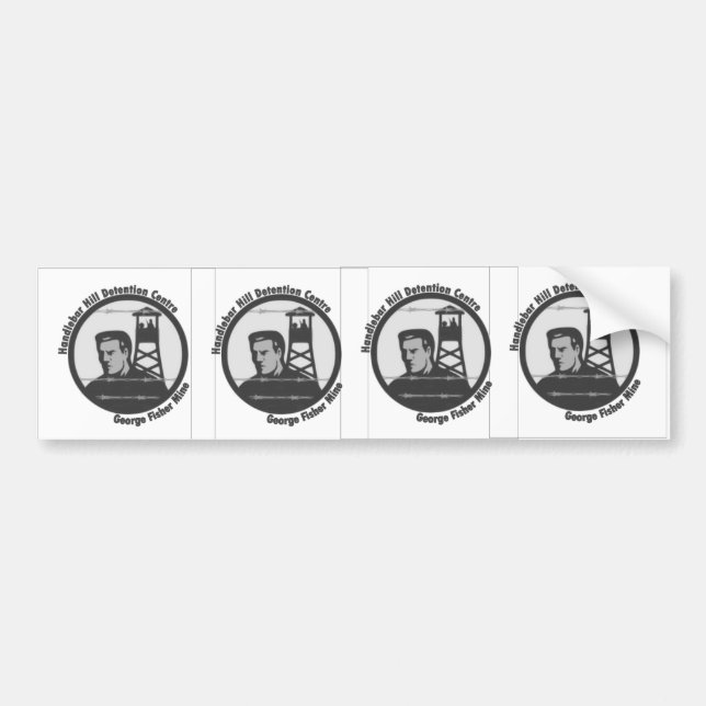 Handlebar Hill Detention Center Bumper Sticker X 4 (Front)