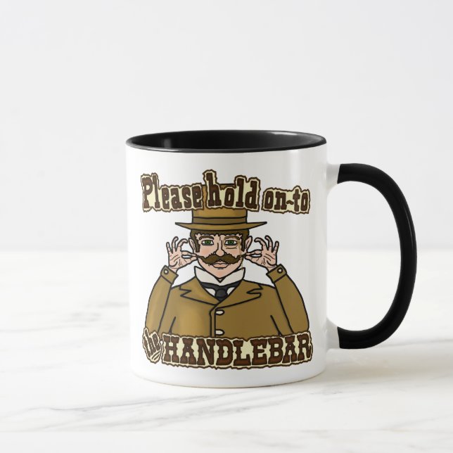 Handlebar Moustache Gentleman Mug (Right)