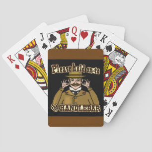 Handlebar Moustache Gentleman Playing Cards