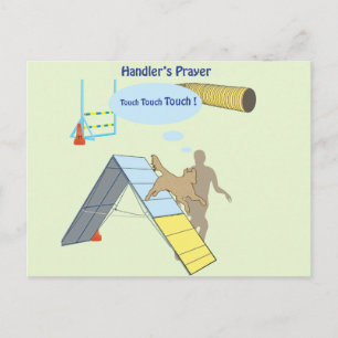 Handler's Prayer Touch Postcard