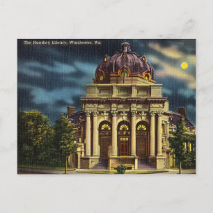 Handley Library, Winchester, Virginia Postcard