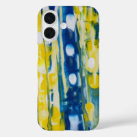 handmade artwork/Bule and yellow