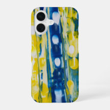 handmade artwork/Bule and yellow